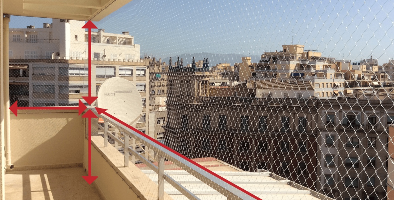 ▷ Redes para Terrazas en Alicante - Mallas de Seguridad